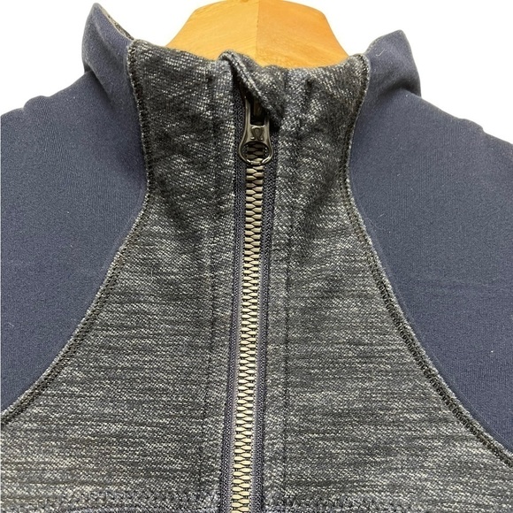 LULULEMON Forme Jacket Reversible Slub Denim Limitless Blue Black 4 - Picture 7 of 12